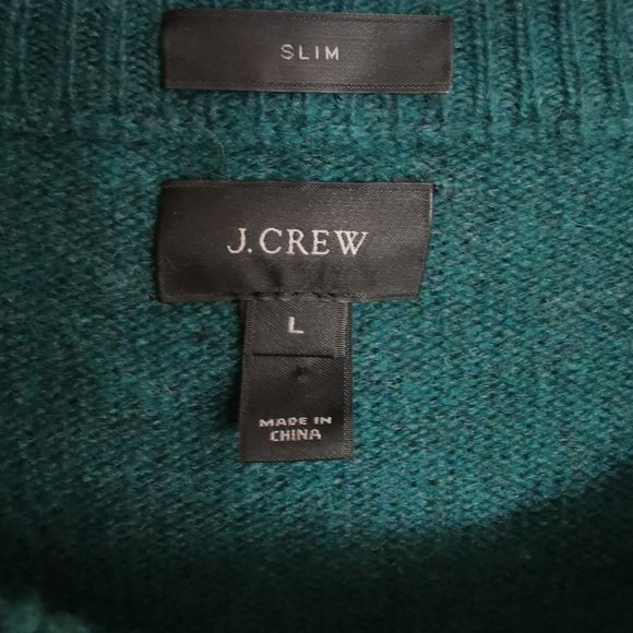 Teal J. Crew wool-blend Sweater - Picture 3 of 4